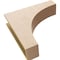 Ekena Millwork 6"W x 24"D x 24"H Thin Stockport Rough Cedar Woodgrain TimberThane Corbel, Primed Tan CORUR06X24X24STORCPR - alternate 3